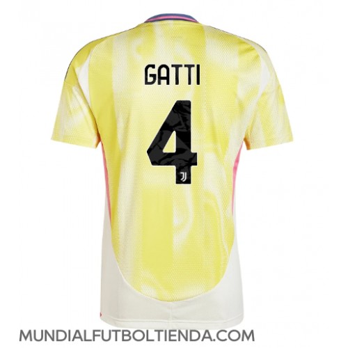 Camiseta Juventus Federico Gatti #4 Segunda Equipación Replica 2024-25 mangas cortas